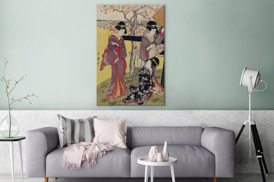 Peintures sur toile Kimono - Femme - Japon - 80x120 cm - Décoration murale