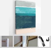 Set of Abstract Hand Painted Illustrations for Postcard, Social Media Banner, Brochure Cover Design or Wall Decoration Background - Modern Art Canvas - Vertical - 1881200380 - 80*6