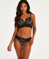 Hunkemöller Dames Lingerie String Shiloh - Zwart - maat 2XL