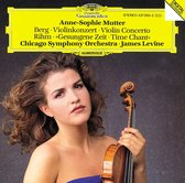Anne-Sophie Mutter, Chicago Symphony Orchestra, James Levine - Berg: Violin Concerto/Rihm: Time Chant (1991/92) (CD)