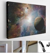 Itsallcanvas - Schilderij - The Jupiter From Space. Elements Furnished By Nasa Art Horizontal Horizontal - Multicolor - 75 X 115 Cm