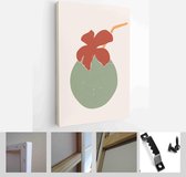 Abstract still life in pastel colors poster. Collection of contemporary art - Modern Art Canvas - Vertical - 1766674682 - 40-30 Vertical