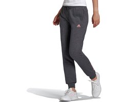 Adidas Linear Joggingbroek Grijs/Roze Dames - Maat L | bol.com