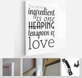 Food typographic quotes in retro style. Vector EPS 10 illustration - Modern Art Canvas - Vertical - 396503473 - 40-30 Vertical