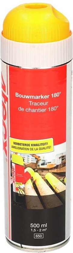 4tecx Bouwmarker Heldergeel 500Ml