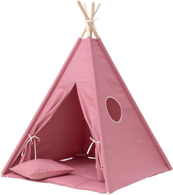 Natuur Vakantie Evacuatie Tipi Tent / Speeltent Kinderkamer Blush Pink Wigiwama - Speeltent voor  Kinderen -... | bol.com