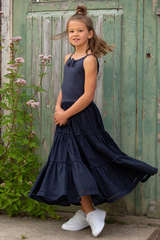 Loff meiden mouwloze jurk maxi Dark Blue | bol.com