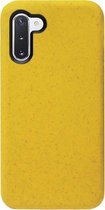 - ADEL Tarwe Stro TPU Back Cover Softcase Hoesje Geschikt voor Samsung Galaxy Note 10 - Duurzaam Afbreekbaar Milieuvriendelijk Geel