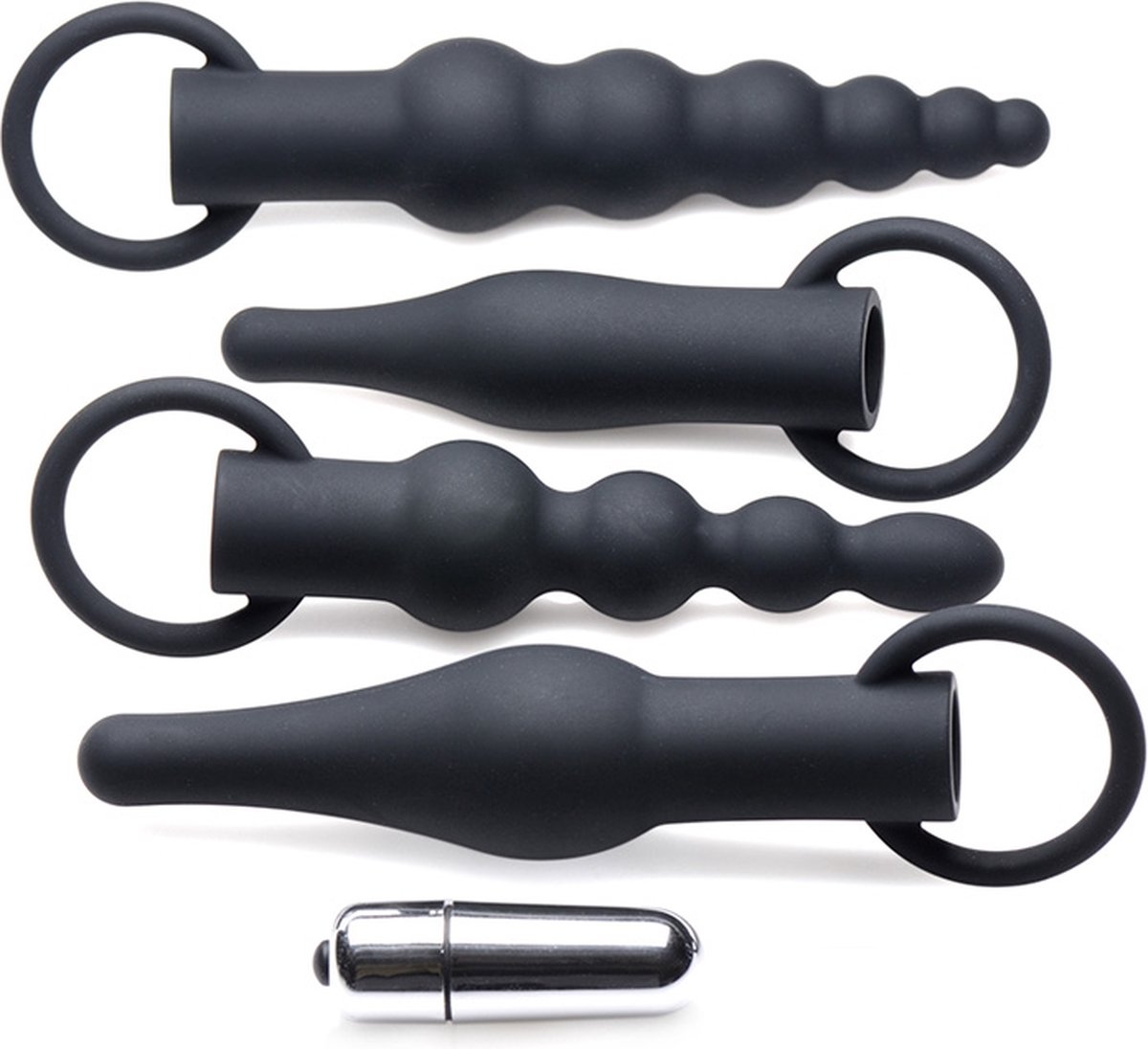 Goedkoopste 4-Delige Anaal Plug Set Met Bullet Vibrator