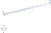 Emuca Garderobestang Polux met LED-licht, verstelbaar 858-1.008 mm, bewegingssensor, Aluminium, Mat geanodiseerd