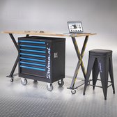 Bol.com Datona® Industriële werktafel 160 cm werkplaatskruk en gereedschapswagen aanbieding
