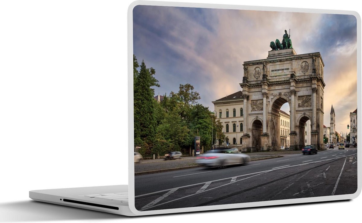 Afbeelding van product SleevesAndCases  Laptop sticker - 15.6 inch - München - Boog - Verkeer