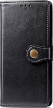 Xiaomi Redmi 9C Hoesje - Mobigear - Snap Button Serie - Kunstlederen Bookcase - Zwart - Hoesje Geschikt Voor Xiaomi Redmi 9C