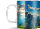 Mok - Alpen - Zon - Natuur - 350 ml - Beker