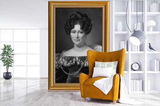 Papier Peint - Papier peint photo Oeuvre - Peintre - Cadres - Goud - Largeur 160 cm x Hauteur 240 cm