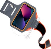 Mobiparts Comfort Fit Sport Armband Apple iPhone 13 Mini Neon Oranje