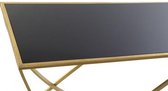Eettafel - console table metal glass 120x40x78 golden - metaal