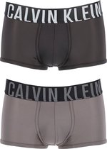 Calvin Klein INTENSE POWER Micro low rise trunk (2-pack) - microfiber heren boxer kort - zwart en grijs - Maat: M