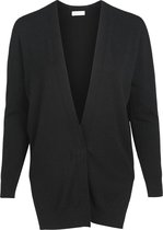 Promiss - Female - Eenvoudige, effen cardigan  - Zwart