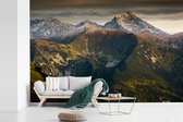 Behang - Fotobehang Een donkere lucht boven het Nationaal Park Tatra in Slowakije - Breedte 450 cm x hoogte 300 cm