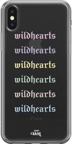 iPhone XS Max Case - Wildhearts Colors - xoxo Wildhearts Transparant Case
