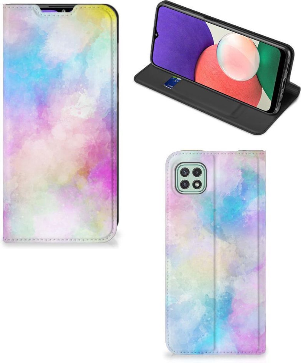 Bookcase Samsung Galaxy A22 5G Watercolor Light