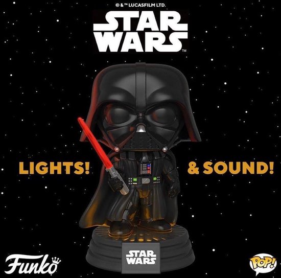 Funko Pop! Vinyl: Star Wars - Darth Vader (licht en geluid) Figuur  - 9cm - Funko