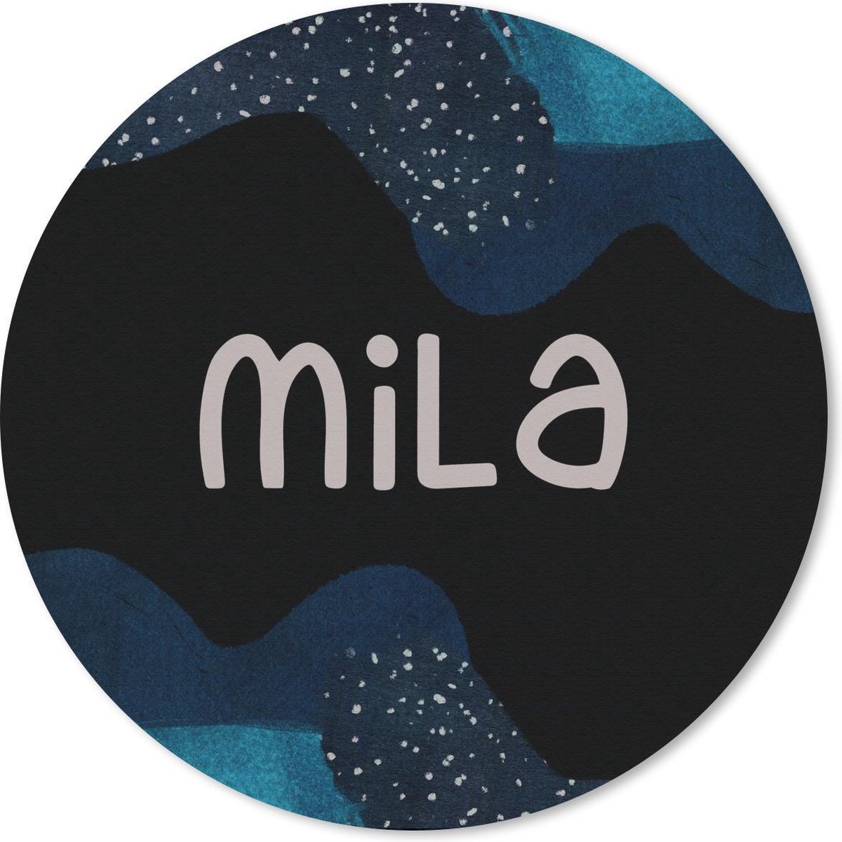 Muismat rond 50x50 cm - Mousepad Mila - Pastel - Meisje - Ronde muismatten