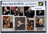 Rubens: zelfportretten – Luxe postzegel pakket (A6 formaat) : collectie van verschillende postzegels van zelfportretten van Rubens – kan als ansichtkaart in een A6 envelop - authentiek cadeau - kado - geschenk - kaart - Vlaamse schilder - barok -17e