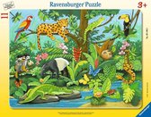 Ravensburger Tiere im Regenwald 11 Teile Rahmenpuzzle