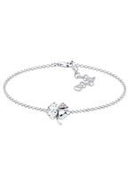 Elli Dames Armbanden Dames Klaverblad Hanger Filigraan met Kristallen in 925 Sterling Zilver