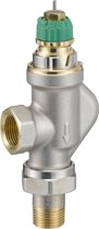 Danfoss Dynamic Valve thermostatische radiatorafsluiter haaks verkeerd 3/8 instelbaar debiet van 25 135 l/h RA DV