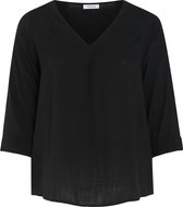 Blouse in effen viscose