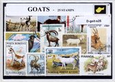 Geiten – Luxe postzegel pakket (A6 formaat) - collectie van 25 verschillende postzegels van geiten – kan als ansichtkaart in een A6 envelop. Authentiek cadeau - kado - kaart - hoef