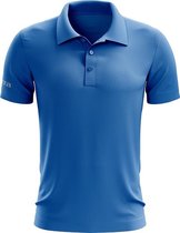 Masita | Polo Shirt Dames & Heren Korte Mouw - Padel Tennis Sportpolo 100% Polyester Sneldrogend Materiaal - ROYAL BLUE - S