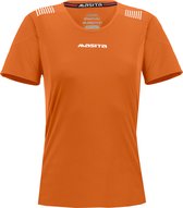 Masita | Sportshirt Dames Korte Mouw - Climatech Stevig & Ademend - Porto - Oranje-Wit - 36