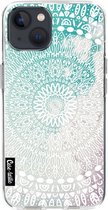 Casetastic Apple iPhone 13 Hoesje - Softcover Hoesje met Design - Rainbow Mandala Print