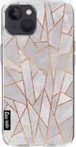 Casetastic Apple iPhone 13 Hoesje - Softcover Hoesje met Design - Shattered Concrete Print