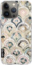 Casetastic Apple iPhone 13 Pro Hoesje - Softcover Hoesje met Design - Art Deco Marble Tiles Print