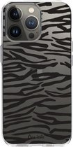 Casetastic Apple iPhone 13 Pro Hoesje - Softcover Hoesje met Design - Zebra Print