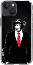 Casetastic Apple iPhone 13 mini Hoesje - Softcover Hoesje met Design - Domesticated Monkey Print