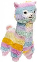 knuffel alpaca regenboog junior polyester 25 cm