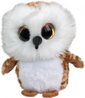 knuffel Lumo Owl Uggla bruin/wit 15 cm