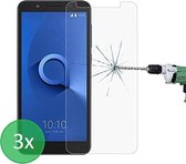 Alcatel 1B (2020) - 3x Screenprotector - screen protector - glas - bescherm - beschermglas
