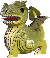 maak je eigen Dragon junior 8 x 6 cm karton groen