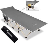 campingbedje -sportneer kampeerbed, kampeerbed met draagtas voor volwassenen, extra breed opklapbed kampeerbed voor buitentuin indoor, 204 kg laadvermogen - (WK 02123)