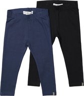 Koko Noko 2pack Leggings Blauw en Zwart - Maat 104