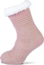 Homesocks anti slip sokken Golden dots - Pink  - 42