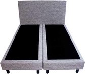 Bedworld Boxspring 180x220 - Waterafstotend grof - Donker grijs (P89)