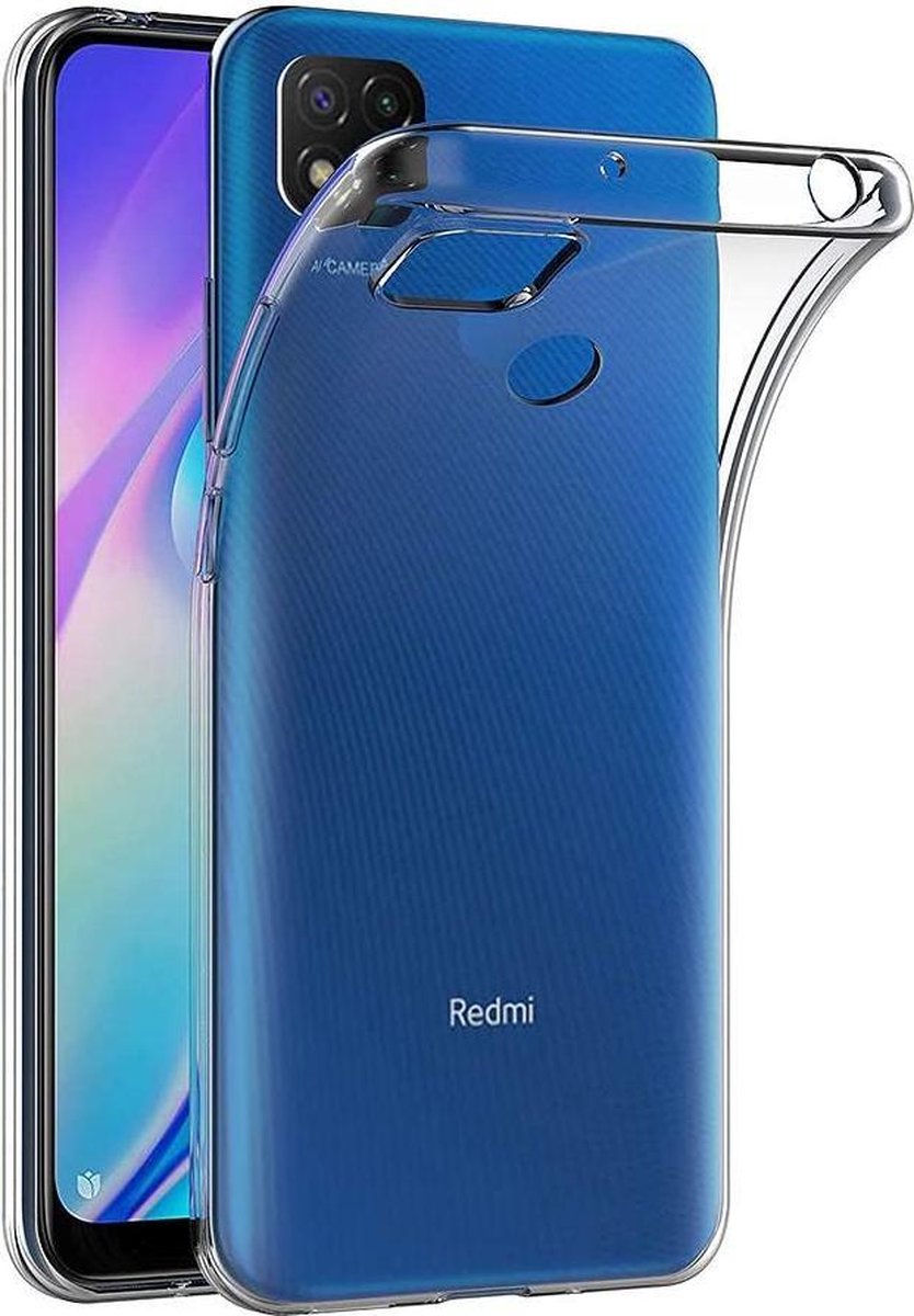 Silicone hoesje Geschikt voor: Xiaomi Redmi 9C - transparant
